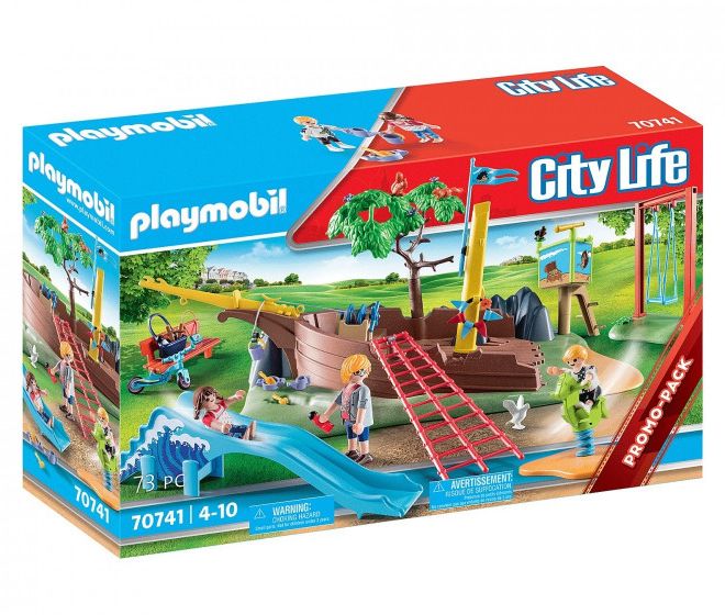 PLAYMOBIL® City Life 70741 Dětské hřiště s vrakem lodi