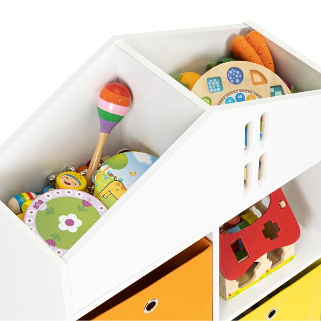 Knihovna dětská skříňka dětský dům přihrádky organizér