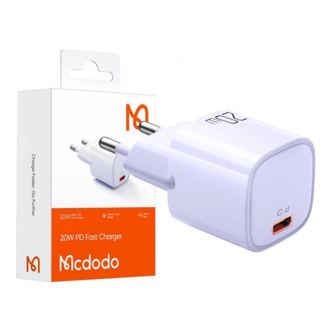 Nabíječka PD McDodo CH-4023 20W řady Nano (fialová)