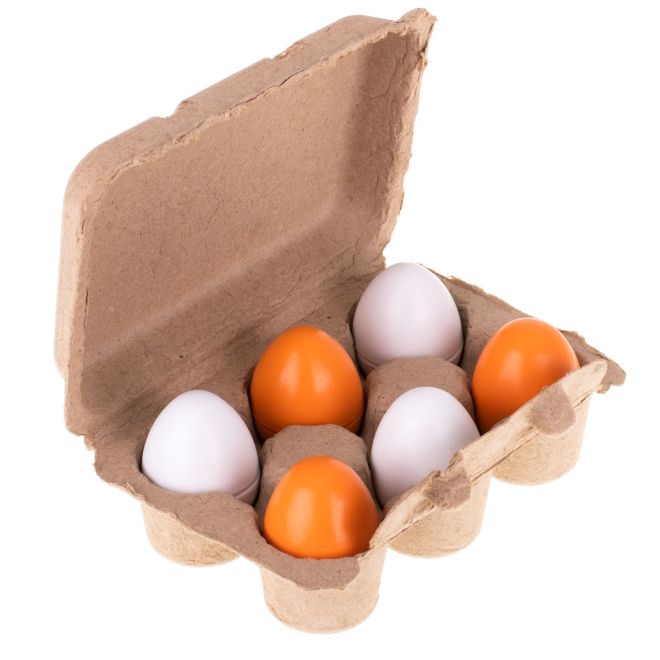 Hrací vajíčka odnímatelné dřevěné žloutky