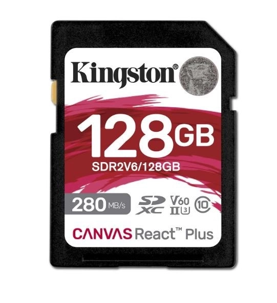 128GB paměťová karta SD React Plus 280/100/MB/s U3 V60