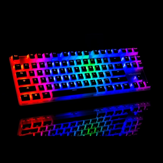 Drátová mechanická klávesnice RGB PUDDING EDITION bílá