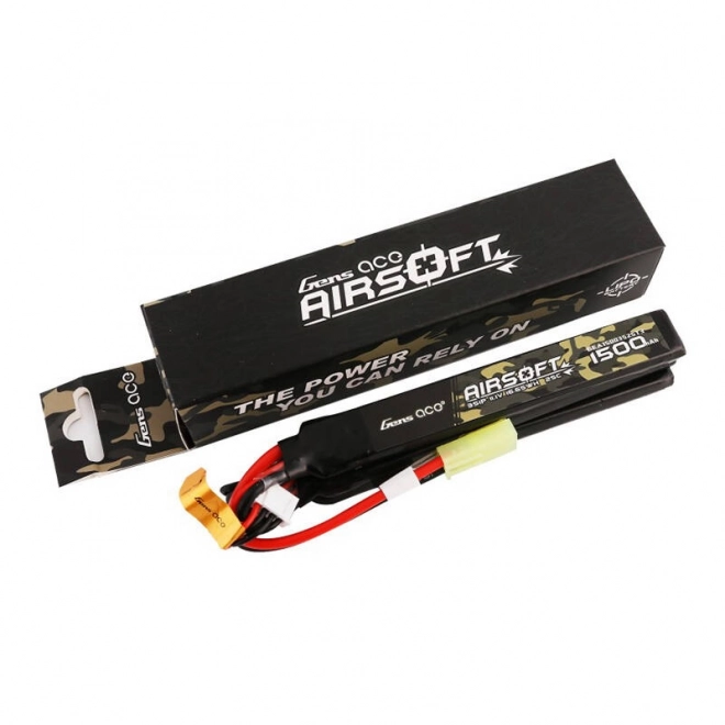 Gens ace 25C 1500mAh 3S1P 11.1V Nunchuck 3X Airsoft Gun Lipo baterie s mini Tamiya konektorem