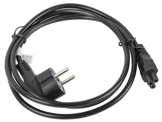 Napájecí kabel k notebooku (MIKI) IEC 7/7 - IEC 320 C5 1,8M VDE černý