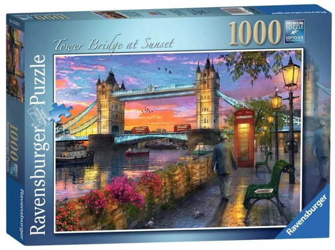 Puzzle 1000 prvků Západ slunce nad Tower Bridge