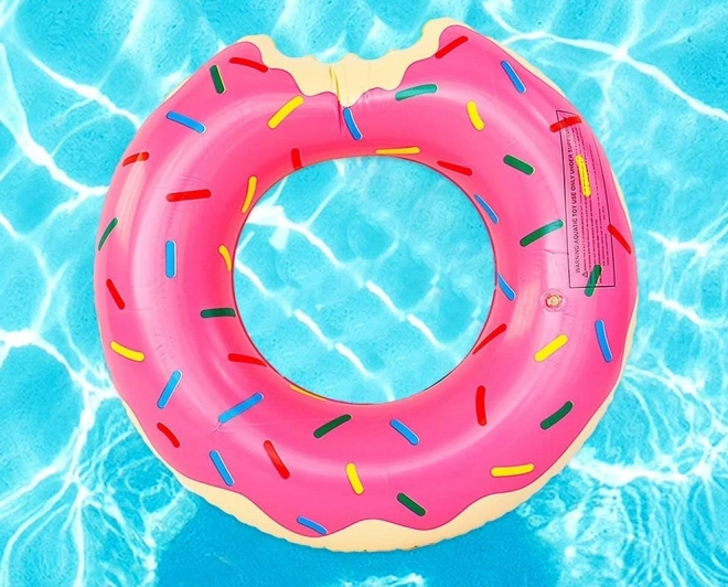 Nafukovací donut – 80 cm růžový