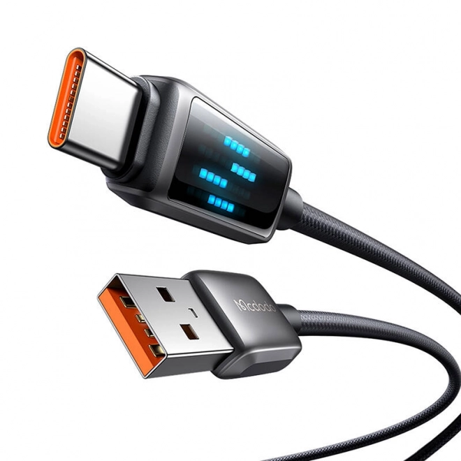 Kabel USB-A na USB-C s LED displejem