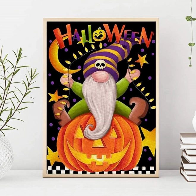 Diamantová výšivka/ 5D obrázek/ Diamantová mozaika/ Diamantová malba - Halloween, velikost 40x50 cm