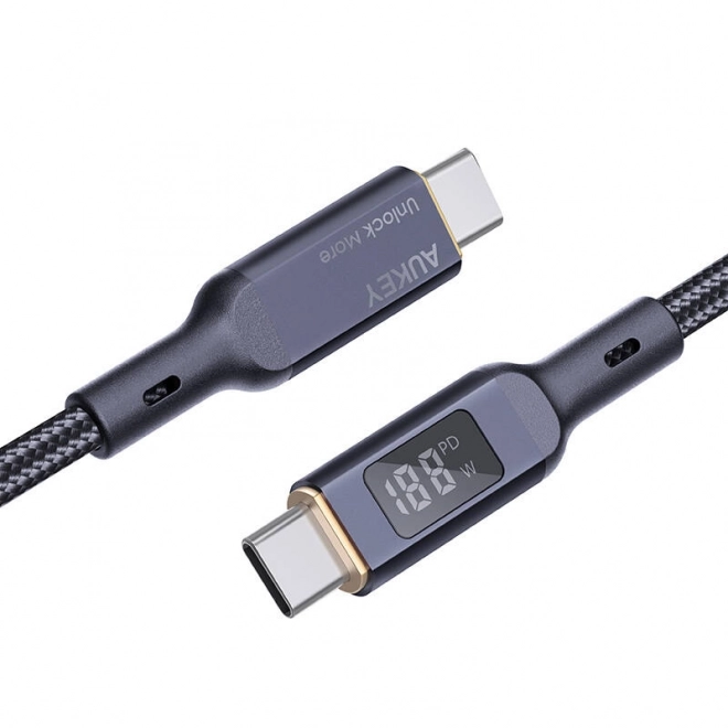 Kabel USB-C na USB-C Aukey CB-MCC101, 100W, 1m (černý)