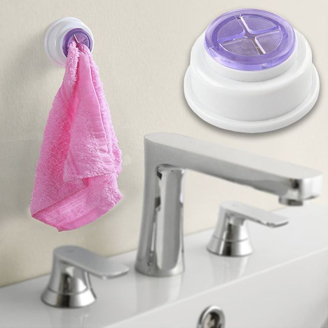 Zásuvný držák na ručníky - fialový
