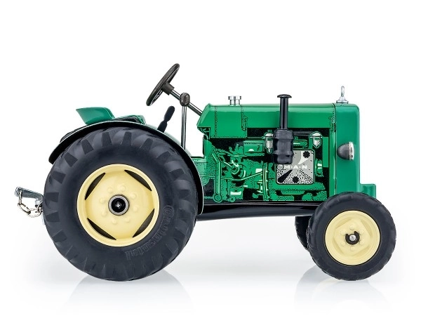 Traktor MAN AS 325A zelený na klíček kov 1:25 v krabici Kovap