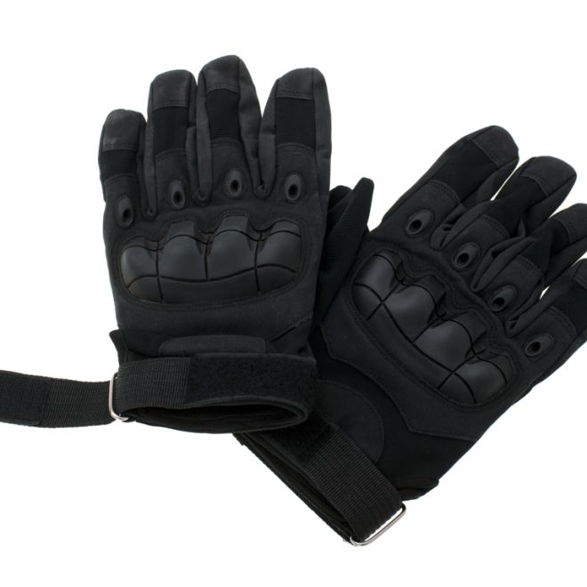 Taktické vojenské rukavice s ochranou kloubů XL černé