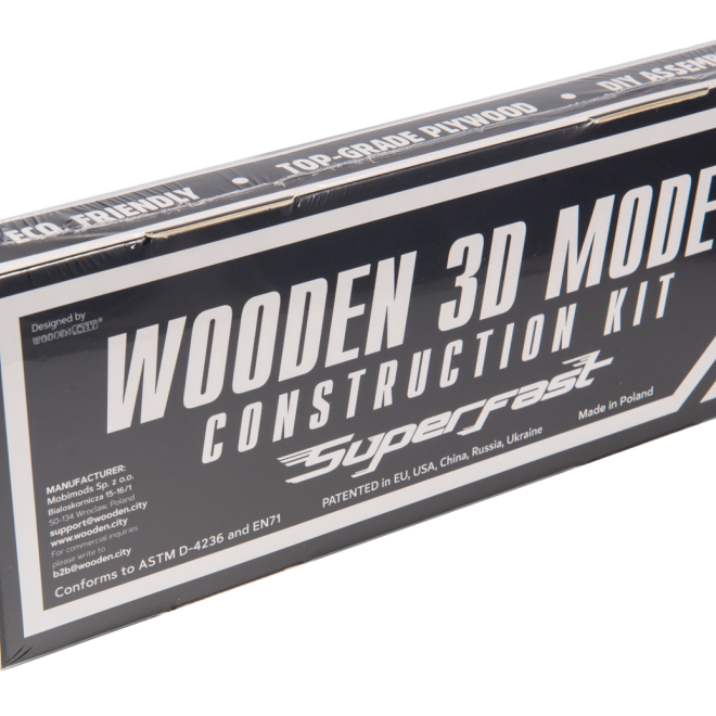 Wooden City 3D puzzle Superfast Rally Car č.4
