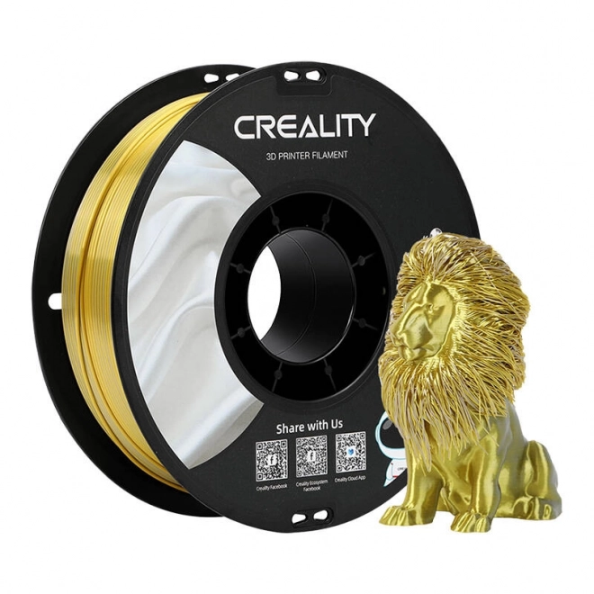 CR-Silk PLA Filament Creality (zlatostříbrný)