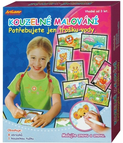 Kouzelné malování vodou - 8 obrázků