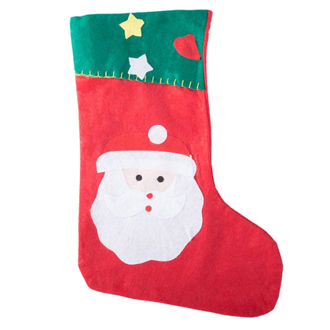 Vánoční dárek ponožka Santa Claus taška