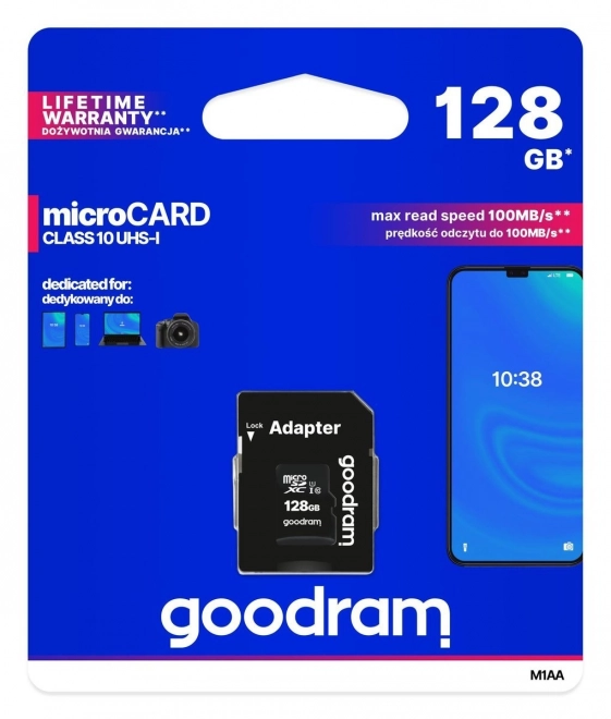 Paměťová karta Goodram microSD 128GB (M1AA-1280R12)