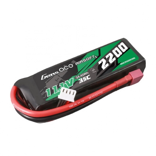 Gens ace 35C 2200mAh 3S1P 11,1V Airsoft Gun Lipo baterie s T zástrčkou