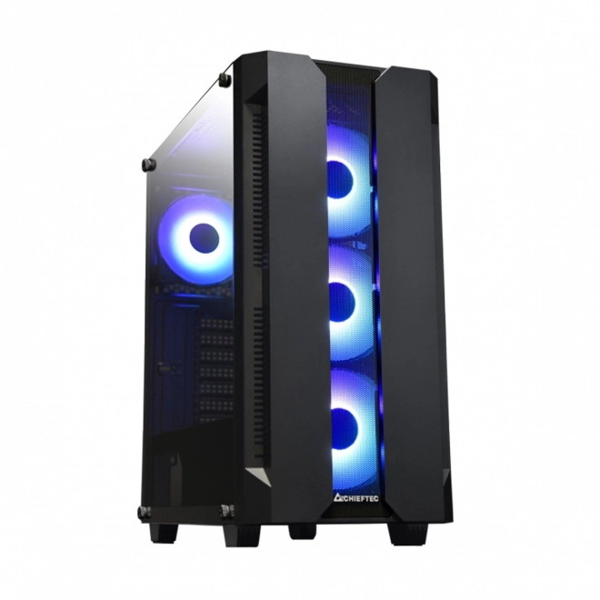 Case GS-01B-OP Hunter Midi Tower 4xRGB ventilátor