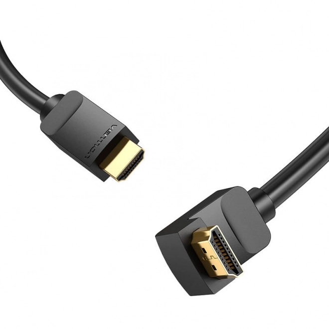 Kabel HDMI 2.0 Vention AAQBH 2m, úhlový 270°, 4K 60Hz (černý)