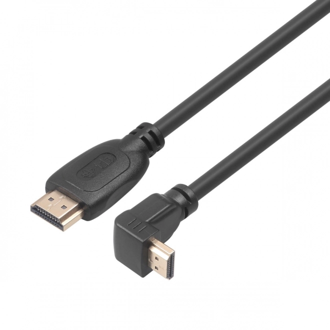 Pozlacený kabel HDMI v 2.0 s délkou 1,8 m s úhlovým připojením