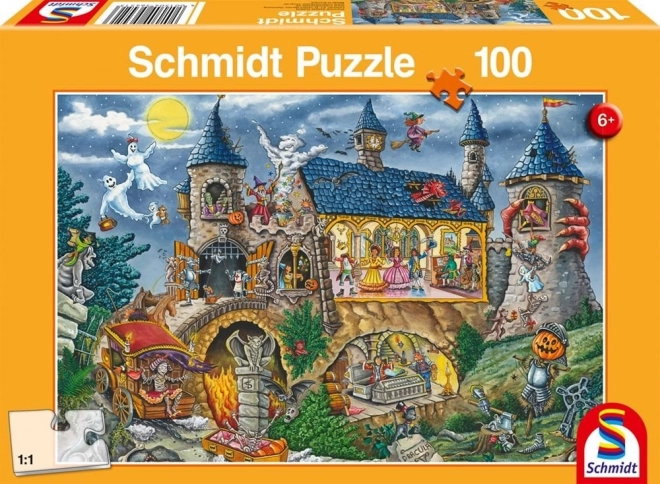 Puzzle 100 prvků Strašidelný hrad