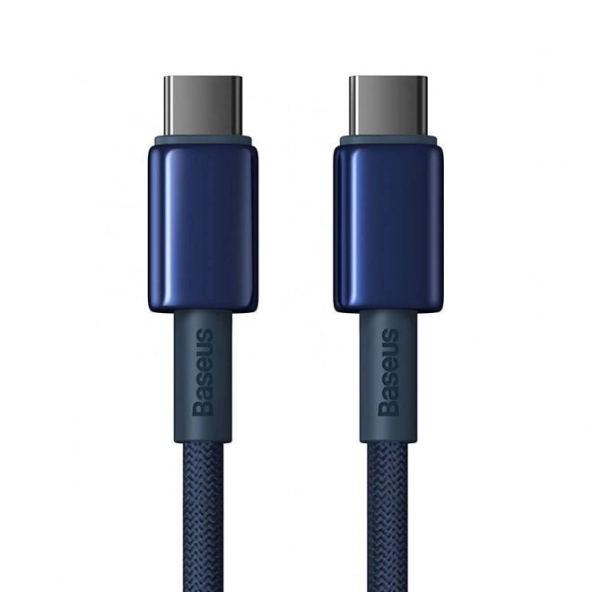 Kabel USB-C na USB-C Baseus Tungsten Gold, 100W, 1m (modrý)