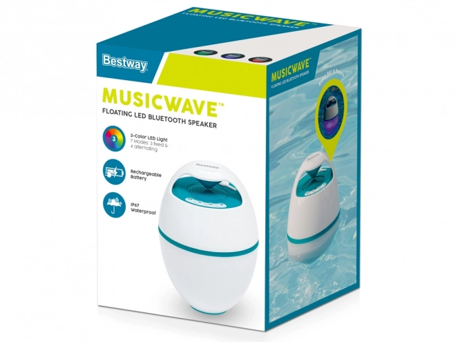 Bestway plovoucí reproduktor MusicWave s Bluetooth a LED světlem