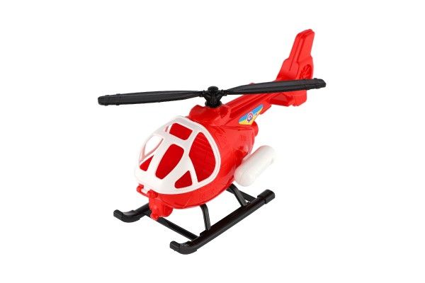 Plastová helikoptéra - červená