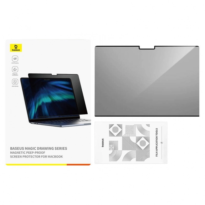 Ochranné sklo Baseus Magic Drawing pro MacBook Pro 14" + čisticí sada