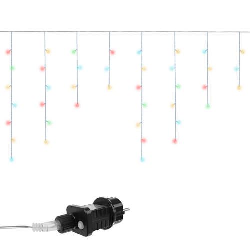 LED barevný závěs s rampouchy – 20 m, 500 LED