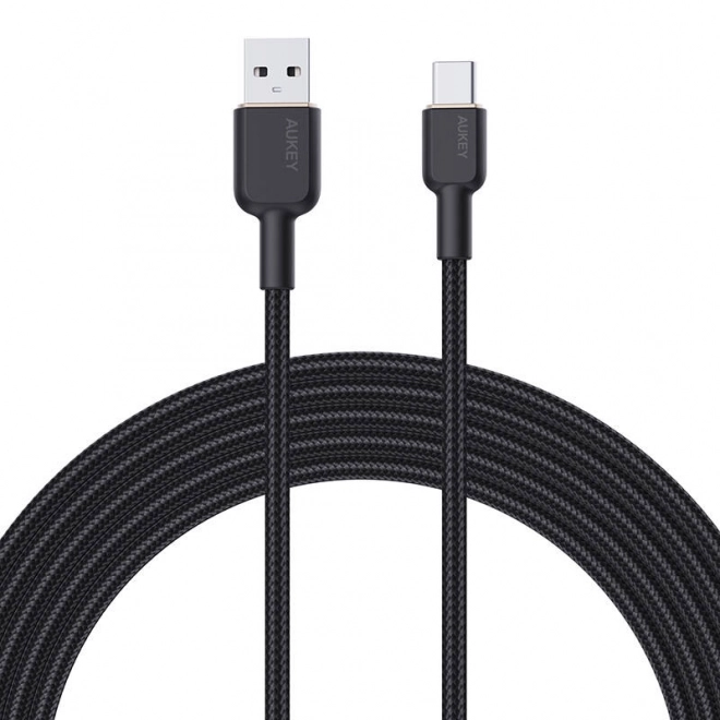 Kabel Aukey CB-NAC2 USB-A na USB-C 1,8 m (černý)