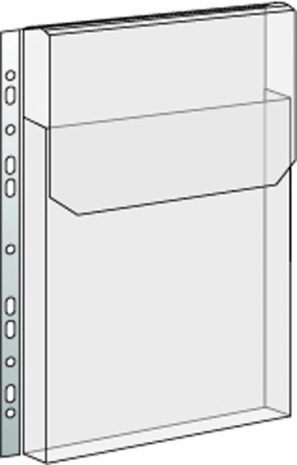 Průhledný obal na katalogy PVC eurozávěs ,s klopou , 165mic.