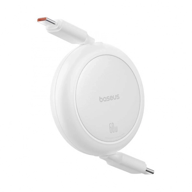 Baseus Free2Pull Mini kabel USB-C na USB-C, 60W, 1, (bílý)