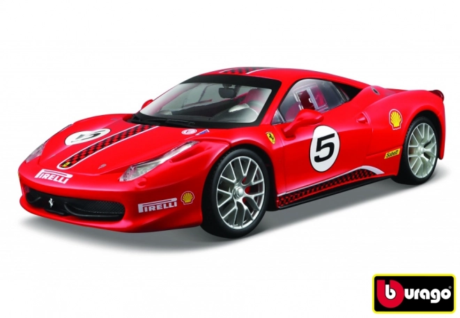 Kovový model Ferrari 458 Challenge červená 1:24