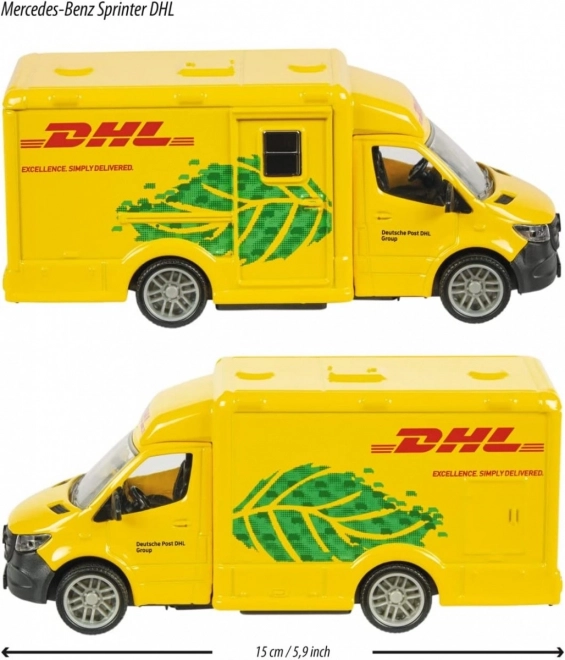 Majorette G.S. Mercedes-Benz DHL 12 cm vozidlo