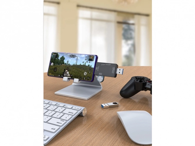 Čtečka karet sd microsd tf usb usb-c micro usb otg