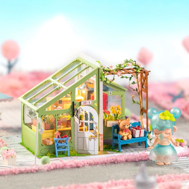 Jarní květiny - DIY Miniaturní domeček pro panenky