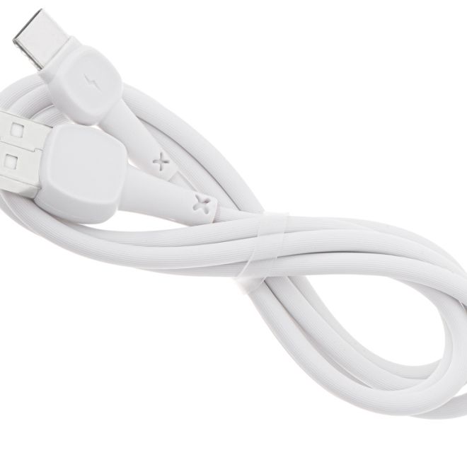 Bílý rychlonabíjecí USB kabel