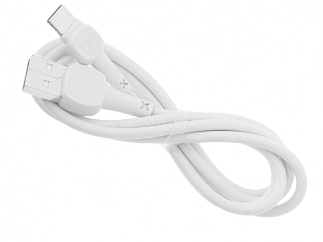 Bílý rychlonabíjecí USB kabel