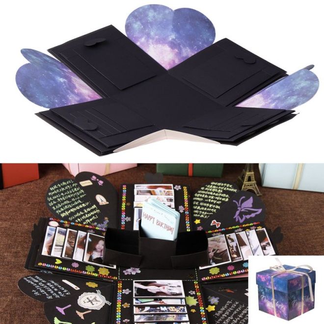 Krabice s fotografiemi jako dárek pro kutily - Cosmos