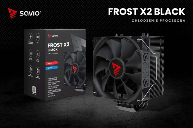 Chladič CPU Frost Black X2