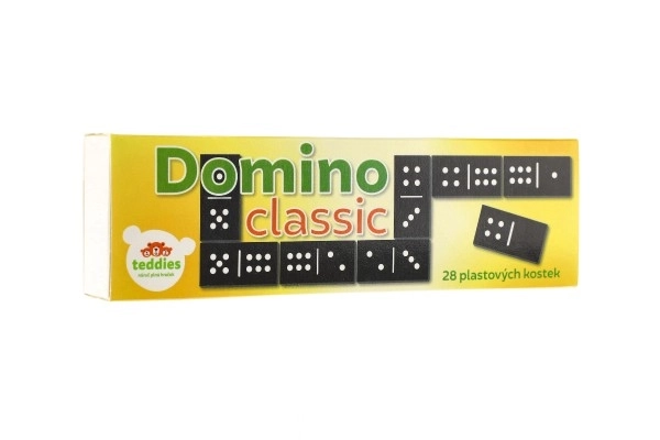 Domino Classic 28ks společenská hra plast v krabičce 21x6x3cm