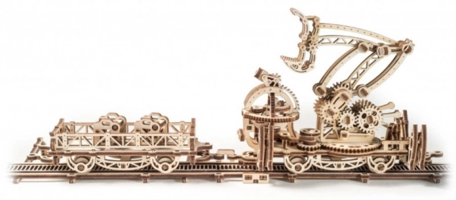 Ugears 3D puzzle - Železniční jeřáb manipulátor 354 dílků