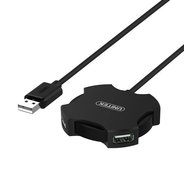 HUB 4x USB 2.0 micro - černý + OTG; Y-2178