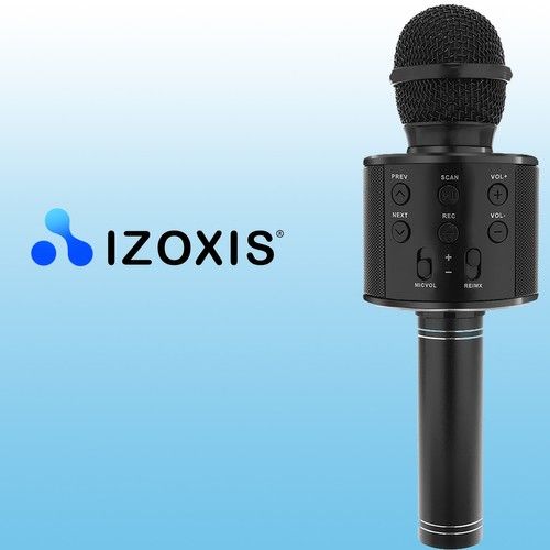 Karaoke mikrofon - černý Izoxis 22189
