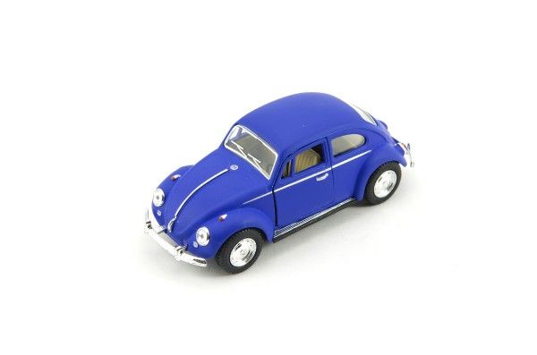 Auto Kinsmart VW Classical Beetle kov/plast 13cm na zpětné natažení 4 barvy 12ks v boxu