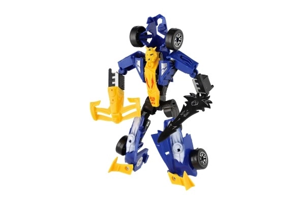 Transformer auto/robot závodní formule plast 19 cm na kartě