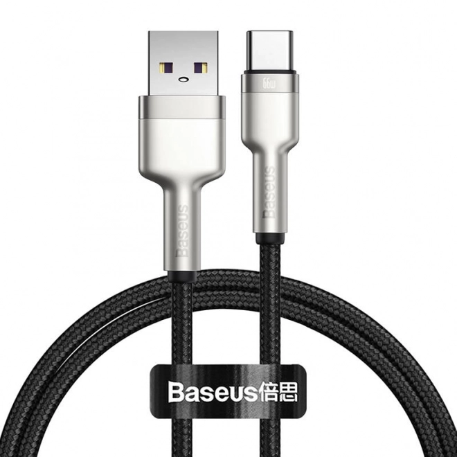 Kabel USB pro USB-C Baseus Cafule, 66 W, 1 m (černý)