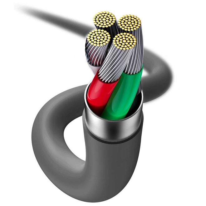 Baseus Jelly kabel USB na Lightning, 2,4A, 1,2 m (černý)